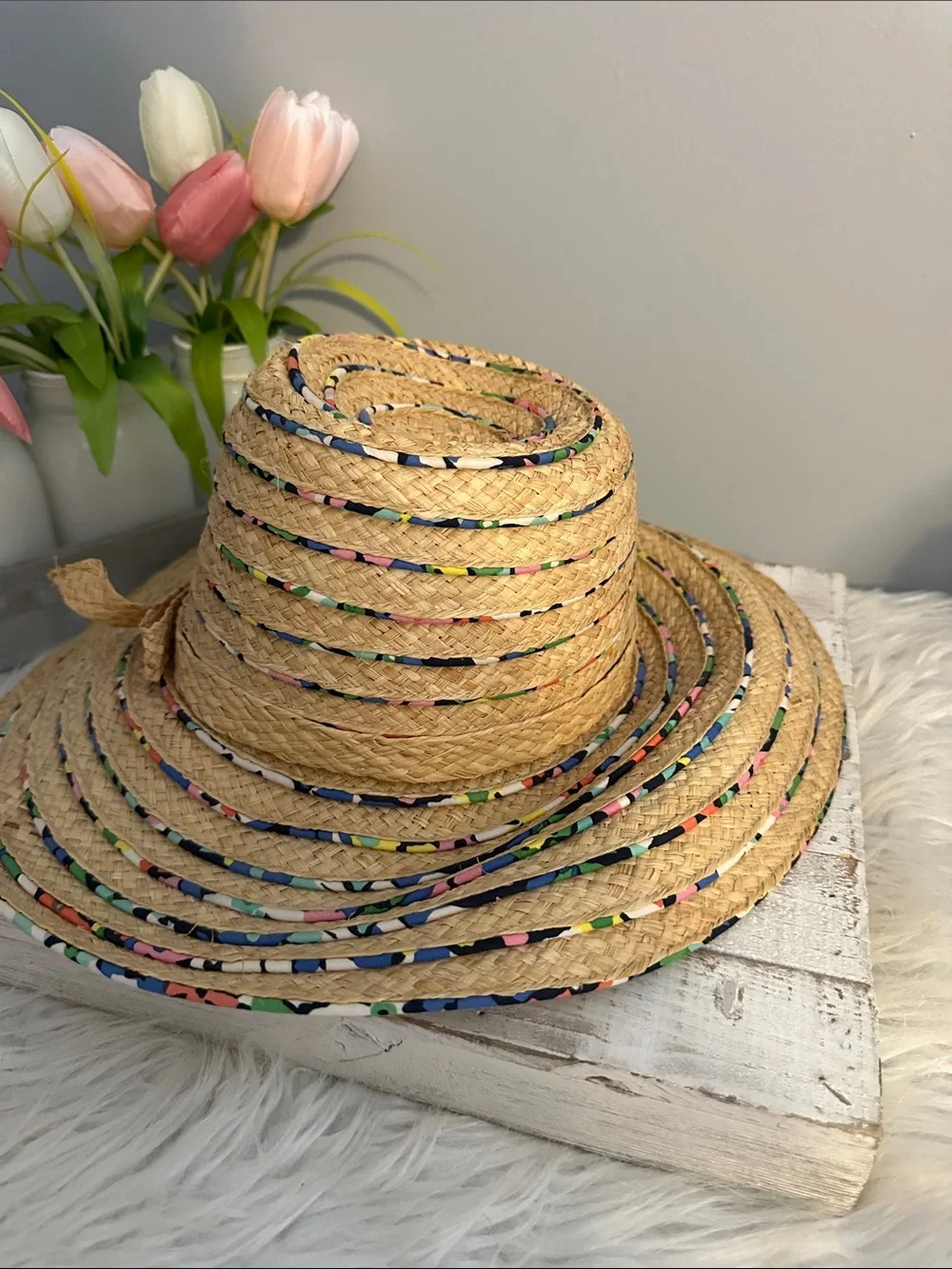 Kate spade hats off straw hat
